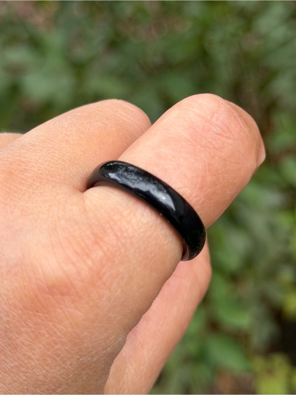 SIZE 9 Black Onyx Ring 2501 - Picture 4 of 7